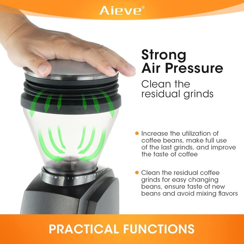 AIEVE Silicone Coffee Hopper Bellow Compatible with Baratza Encore Grinder ESP/Virtuosa+ Coffee Grinder,Reduce Coffee Grinds Retention - Image 2